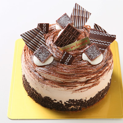 生チョコのモンブランケーキ